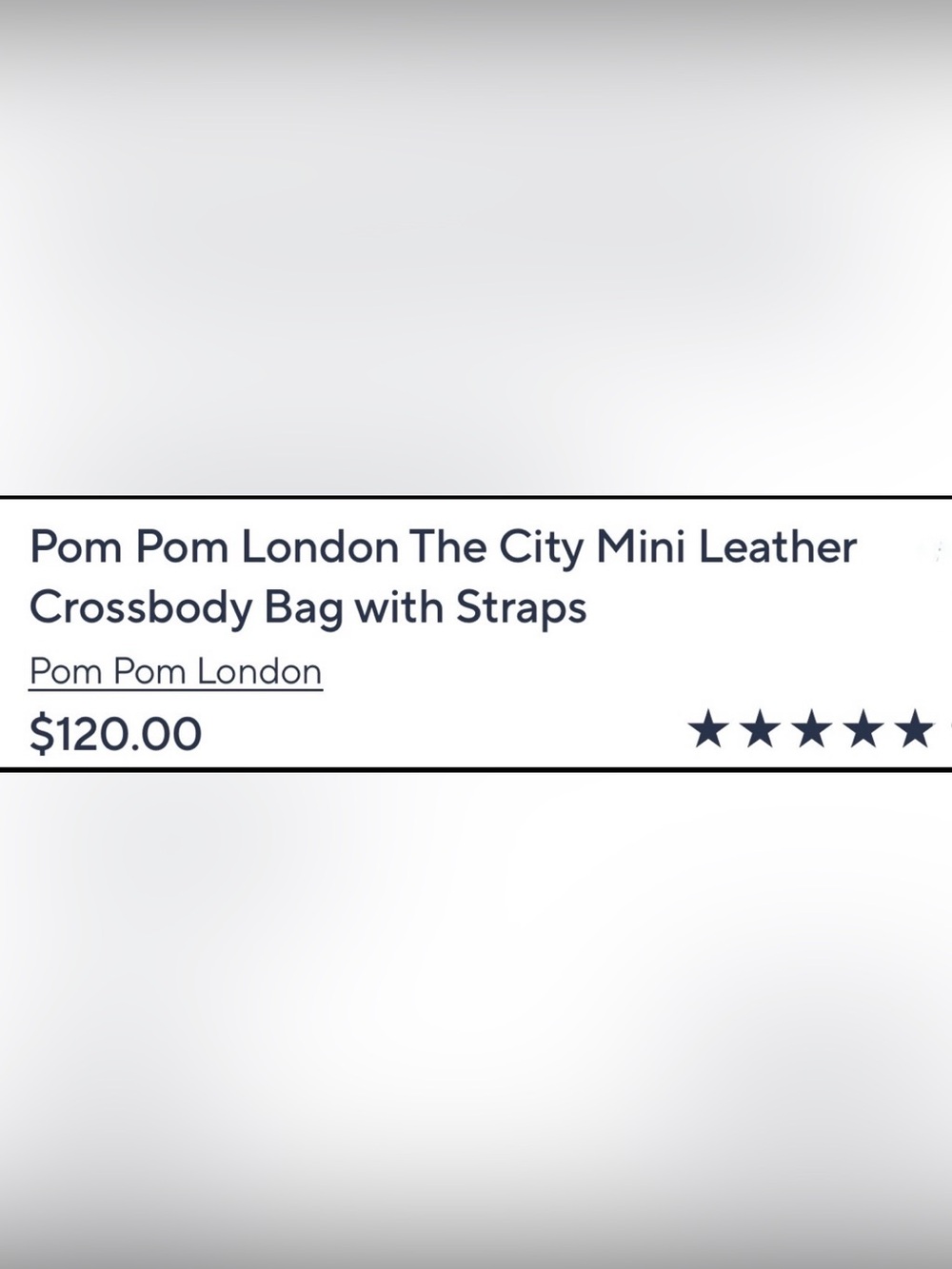 NWT Pom Pom London - The City Mini Leather Crossbody Bag (Maple) with 3 Straps - Picture 6 of 9